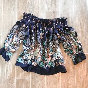Off the shoulder floral top